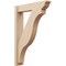 Ekena Millwork 6-in W x 26-in D x 38-in H Funston Trad Rough Cedar Woodgrain TimberThane Outlooker, Primed Tan OUTUR060X26X38FST04RCPR - alternate 1